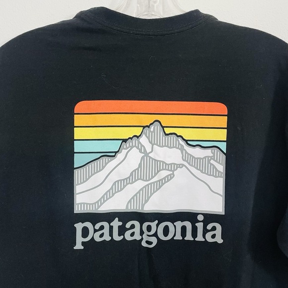 Patagonia Other - EUC Patagonia Responsibili-tee Graphic Pocket T-Shirt Mens Small Black Mountain